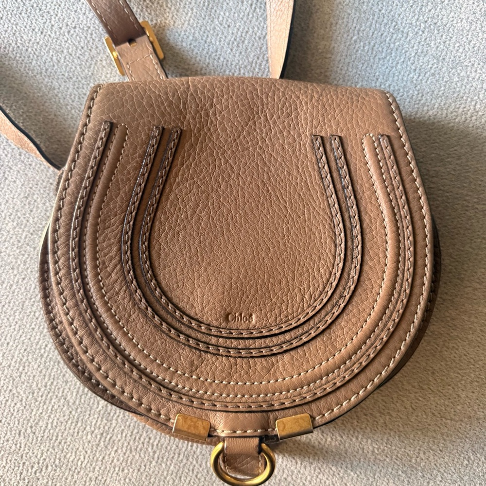 Tan Leather Saddle Bag